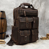 Outdoor Leisure Leather Backpack