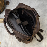 Outdoor Leisure Leather Backpack