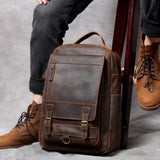 Casual Cowhide Backpack