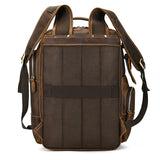 Vintage Leather Student Backpack